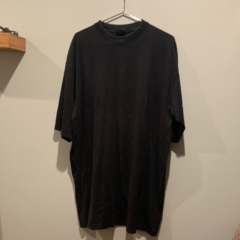 Lintex USA Vintage 100% Cotton Classic Black Men's Unisex Short Sleeve T-Shirt